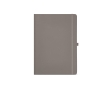 Recycled paper notebook with hard cover, A4 colour grey