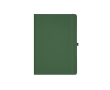 Recycled paper notebook with hard cover, A4 colour dark green