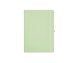 Recycled paper notebook with hard cover, A4 colour pastel green