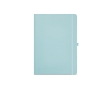 Recycled paper notebook with hard cover, A4 colour pastel blue