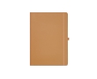 Recycled paper notebook with hard cover, A4 colour camel
