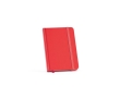 Notebook with lined sheets recycled paper, A6 colour red