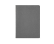 Notebook made from recycled cardboard lined sheets, A4 colour grey