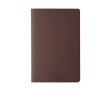 Sustainable notebook with recycled cover lined, A5 colour brown
