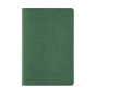 Sustainable notebook with recycled cover lined, A5 colour dark green