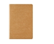 Sustainable notebook with recycled cover lined, A5 colour natural