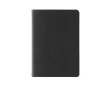 Lined notebook recycled cardboard cover, A6 colour black