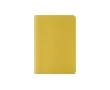 Lined notebook recycled cardboard cover, A6 colour dark yellow