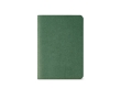 Lined notebook recycled cardboard cover, A6 colour dark green