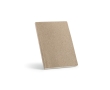Lined notebook with cover from tea waste, A5 colour white
