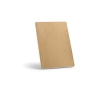 Recycled softcover coconut shell notebook, A5 colour light brown