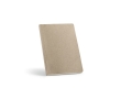 Eco notebook with linen binding and soft cover, A5 colour light grey