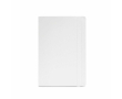 Recycled synthetic leather notebook with soft A5 cover and lined pages colour white