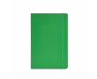 Recycled synthetic leather notebook with soft A5 cover and lined pages colour green