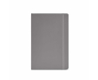Recycled synthetic leather notebook with soft A5 cover and lined pages colour grey