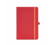 Eco-friendly hardback notebook with inner pocket and lined A5 pages colour red