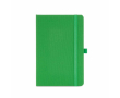 Eco-friendly hardback notebook with inner pocket and lined A5 pages colour green