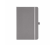 Eco-friendly hardback notebook with inner pocket and lined A5 pages colour grey