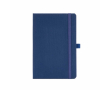 Eco-friendly hardback notebook with inner pocket and lined A5 pages colour navy-blue
