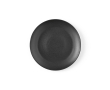 Ceramic dinner plate with matte finish made in Europe colour black