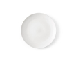 Ceramic dinner plate with matte finish made in Europe colour white