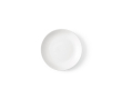 Ceramic dessert plate with a matte finish made in Europe colour white
