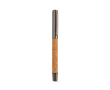 Cork and recycled stainless steel ballpoint pen with smooth blue ink colour shiny silver