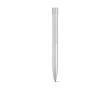 Recycled aluminium pen with magnetic push button and black ink colour silver