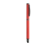 Pen made of recycled steel, black Documental® ink colour red