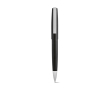 Recycled aluminium pen with twist mechanism and black ink colour black