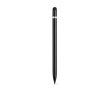 Infinity pencil made from recycled aluminium with eraser colour black