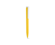 Recycled plastic pen with an ultra-lightweight design and blue ink colour yellow