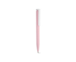 Recycled plastic pen with an ultra-lightweight design and blue ink colour light pink
