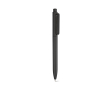 Recycled plastic pen with reinforced clip and blue ink colour black
