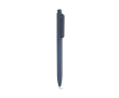 Recycled plastic pen with reinforced clip and blue ink colour navy-blue