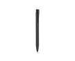 Recycled aluminium pen with rubberised finish and blue ink colour black