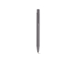 Recycled aluminium pen with rubberised finish and blue ink colour grey