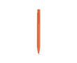 Recycled aluminium pen with rubberised finish and blue ink colour orange