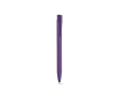 Recycled aluminium pen with rubberised finish and blue ink colour violet