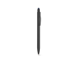 Recycled aluminium pen with touchscreen stylus and blue ink colour navy-blue
