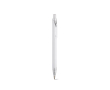 Recycled aluminium pen with push-button mechanism and blue ink colour white