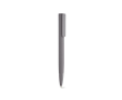 Recycled aluminium click pen with a glossy finish and blue ink colour grey