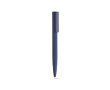Recycled aluminium click pen with a glossy finish and blue ink colour navy-blue