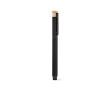 Recycled aluminium and bamboo rollerball pen with blue ink colour black