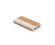 Power bank made of cork wheat straw, 10000 mAh colour natural