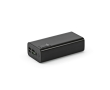 Power bank with battery display, 30000 mAh colour black