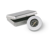 Classic compass in an aluminium box colour matt silver