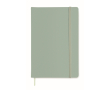 Notebook with soft PU cover, printed with logo, A5 colour mint green