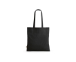 Recycled cotton shopping bag, 140 g/m2 colour black