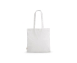 Recycled cotton shopping bag, 140 g/m2 colour white
